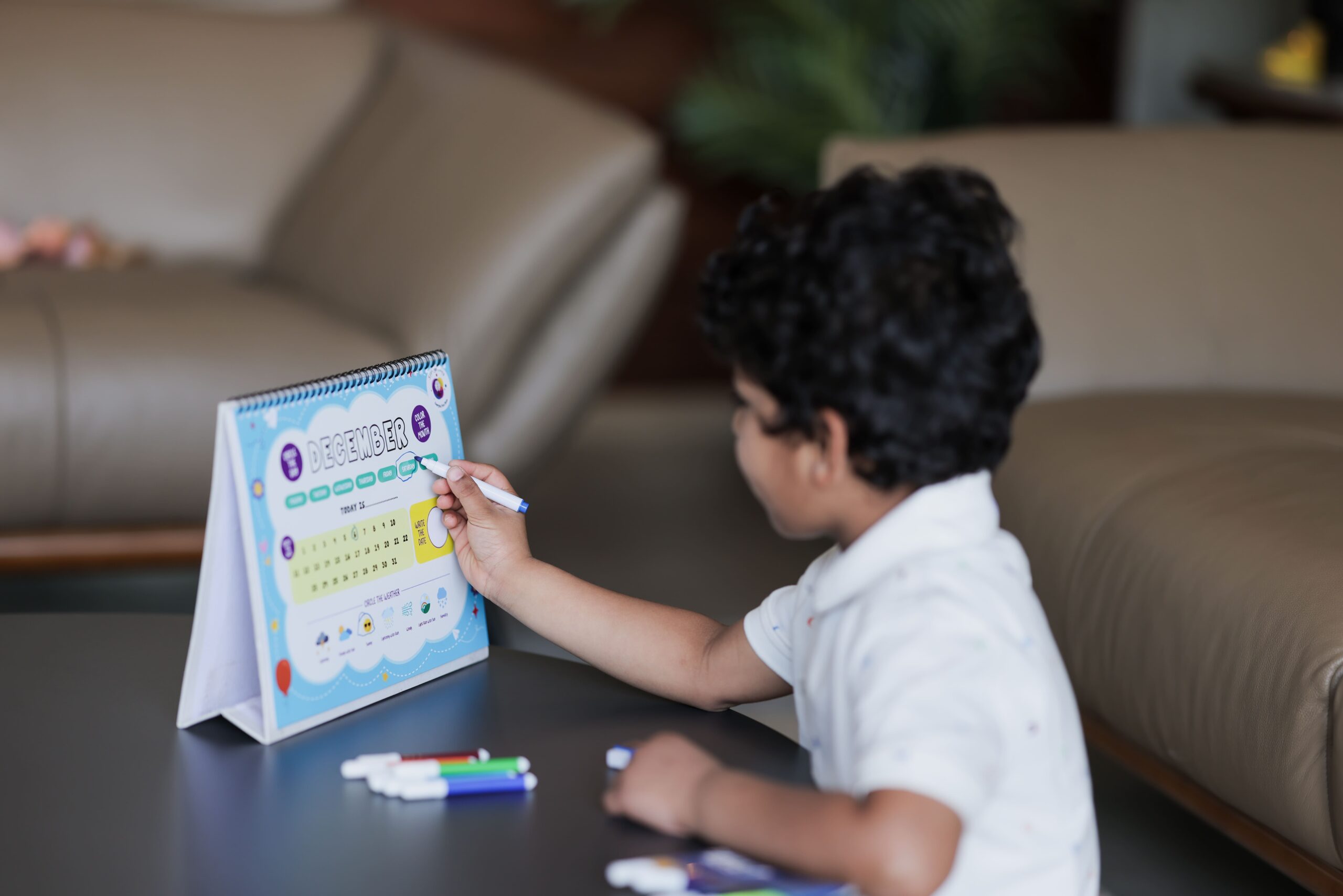 Interactive Kids Calendar